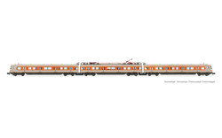 Arnold HN2494 DB, 3-unit EMU, class 420, grey/orange livery, two pantographs, ep. IV N Gauge