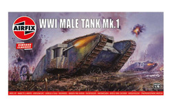 Airfix A01315V WWI Male Tank Mk.I 1:76 Model Kit