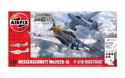 Airfix A50183 Messerschmitt Me262 & P-51D Mustang Dogfight Double 1:72 Model Kit