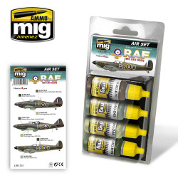 Ammo by Mig Early WWII Raf Acrylic Paint Set For Model Kits  Mig 7215