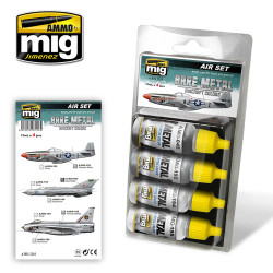 Ammo by Mig Bare Metal Aircraft Colours Acrylic Paint Set  Mig 7216