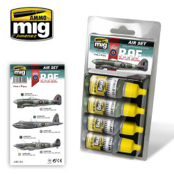 Ammo by Mig Late WWII Raf Acrylic Paint Set For Model Kits  Mig 7214