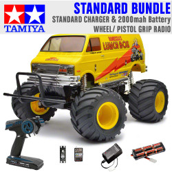 TAMIYA RC 58347 Lunch Box 2005 Monster Truck 1:12 Standard Wheel Radio Bundle
