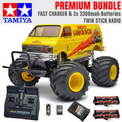 Tamiya 58416 Rising Fighter Buggy RC Kit DEAL BUNDLE with Twin Stick Radio 