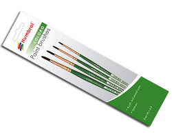 HUMBROL Coloro Brush Pack Sizes 00, 1, 4, 8
