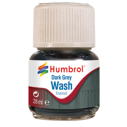 HUMBROL AV0204 Enamel Wash Dark Grey 28ml