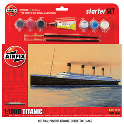 AIRFIX A55314 Large Starter Set - RMS Titanic 1:1000 Ship Model Kit