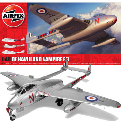 Airfix A06107 de Havilland Vampire F.3 1:48 Plastic Model Kit