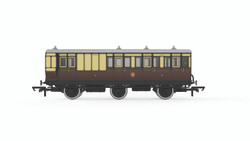 Hornby R40308 GWR, 6 Wheel Coach, 3rd Class, 2548 - Era 2/3