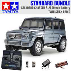 TAMIYA RC 58675 Mercedes-Benz G500 CC-02 1:10 Standard Stick Radio Bundle