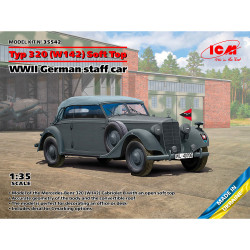 ICM 35542 Typ 320 (W142) Soft Top WWII German Staff Car 1:35 Model Kit