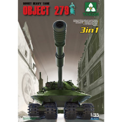 Takom 2001 Object 279 Soviet Heavy Tank (3 in 1) 1:35 Model Kit