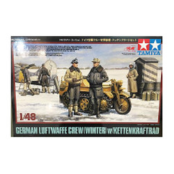 TAMIYA 32412 Luftwaffe & Kettenkraftrad (RR) 1:48 Figures Model Kit