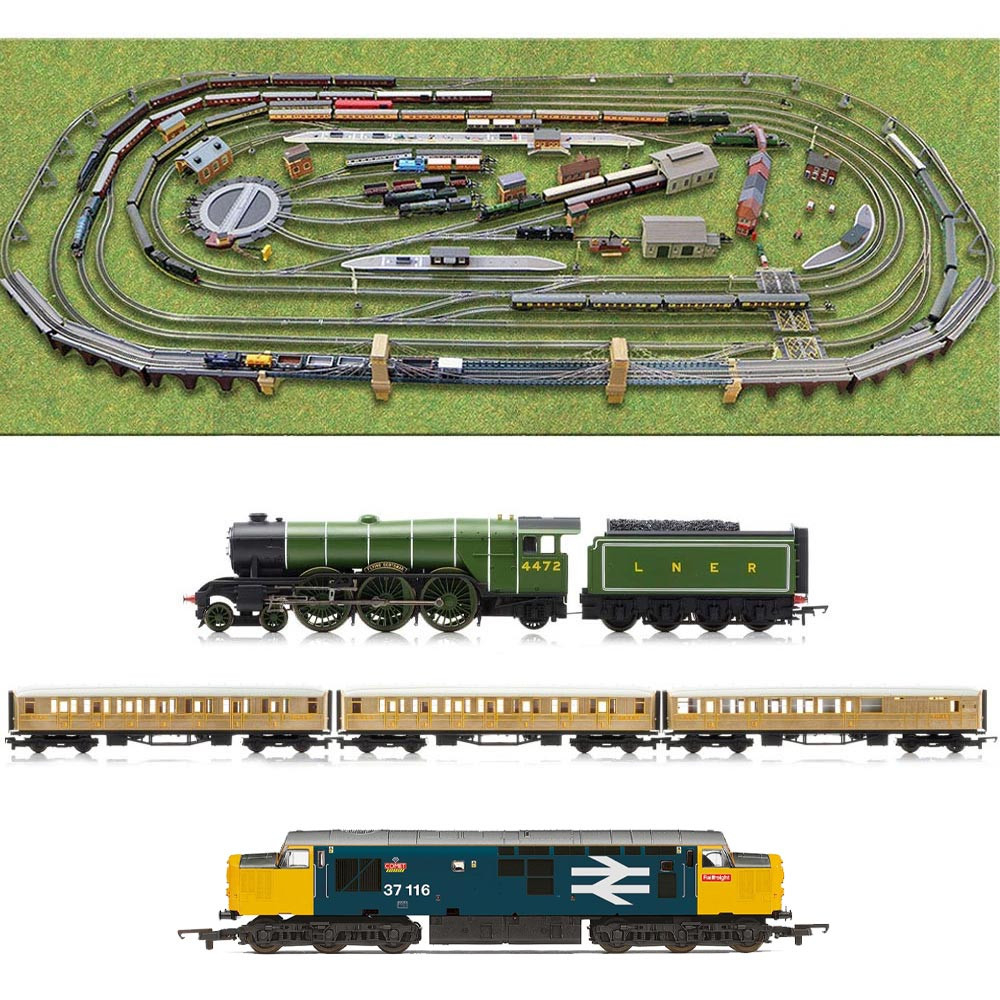 HORNBY Digital Train Set HL12 Large Layout - Multi Track with 2 Trains &  Turntable - Jadlam Toys & Models - Buy Toys & Models Online