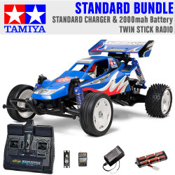 TAMIYA RC 58416 Rising Fighter Buggy 1:10 Standard Stick Radio Bundle