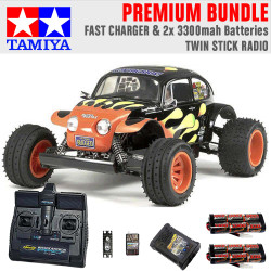 TAMIYA RC 58502 Blitzer Beetle 1:10 Premium Stick Radio Bundle
