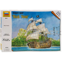 ZVESDA 6514 Black Swan Pirate Ship 1:350 Snap Fit Model Kit