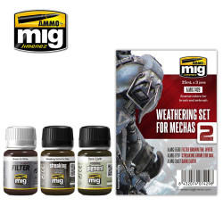 Ammo by Mig Weathering Set For Mechas For Model Kits Mig 7429
