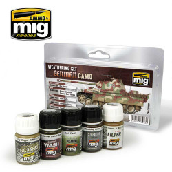Ammo by Mig German Camouflage Weathering Set For Model Kits Mig 7443