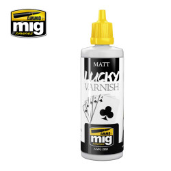 Ammo by Mig Matt Lucky Varnish 60ml For Model Kits Mig 2051