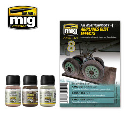 Ammo by Mig Airplanes Dust Effects Weathering Set For Model Kits Mig 7421