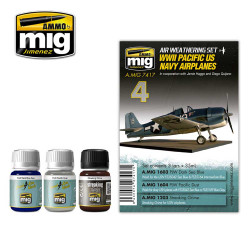 Ammo by Mig WWII Pacific Us Navy Weathering Set For Model Kits Mig 7417