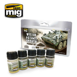 Ammo by Mig Winter Autumn Ground Pigment Set For Model Kits Mig 7455