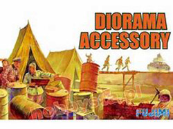 Fujimi F761237 Diorama Accessory Set 1:76 Plastic Model Kit