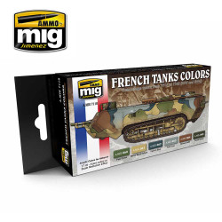 Ammo by Mig WWII & WWII French Camouflage Colours For Model Kits Mig 7110
