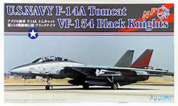 Fujimi F722795 F-14A Tomcat Vf-154 Black Knights 1:72 Plastic Model Kit