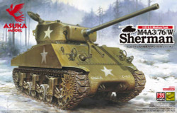 Asuka 35019 Us Medium Tank Sherman M4A3(76) 1:35 Plastic Model Kit