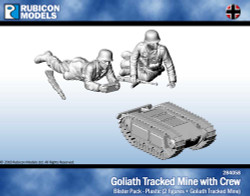 Rubicon Models 284058 Goliath Tracked Mine With Crew 1:56 Plastic Model Kit