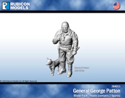 Rubicon Models 284013 General George Patton With Willie 1:56 Plastic Model Kit