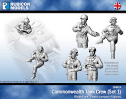 Rubicon Models 284014 Commonwealth Tank Crew 1:56 Plastic Model Kit