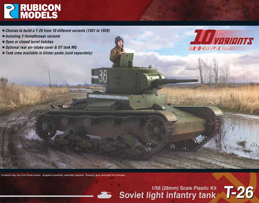 # 284015 Set 1 Rubicon Models 28mm Soviet Tank Crew 