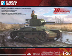 Rubicon Models 280070 Soviet T-26 Light Infantry Tank 1:56 Plastic Model Kit