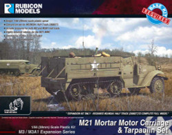 Rubicon Models 280053 M3/M3A1 Expansion - M21 Mmc & Tarpaulin Set 1:56 Model Kit