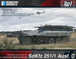 Rubicon Models 280019 Sdkfz 251D 3-In-1 Set 1 1:56 Plastic Model Kit