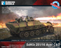 Rubicon Models 280040 Sdkfz 250/251 Expansion Flammpanzerwagen 1:56 Model Kit
