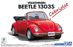 Aoshima 05572 Volkswagen 15Adk Beetle 1303S Cabriolet '75 1:24 Plastic Model Kit