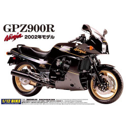 Aoshima 04287 Kawasaki Gpz900R Ninja '02 1:12 Plastic Model Bike Kit