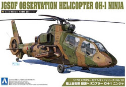 Aoshima 01434 JGSDF Observation Helicopter Oh-1 Ninja 1:72 Plastic Model Kit