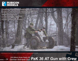 Rubicon Models 280057 Pak 36 At Gun With Crew 1:56 Plastic Model Kit