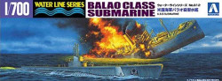 Aoshima 05209 Us Navy Balao Class Submarine 1:700 Plastic Model Kit