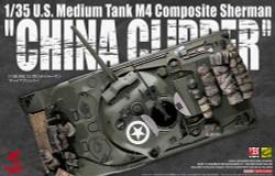 Asuka 35034 Us Medium Tank Sherman China Glider 1:35 Plastic Model Kit