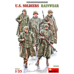 Miniart 35245 U.S Soldiers in Rainwear Coats 1:35 Model Kit