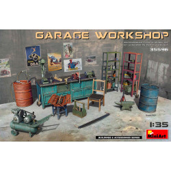Miniart 35596 Garage Workshop Diorama 1:35 Model Kit