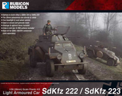 Rubicon Models 280062 Sdkfz 222/223 Light Armoured Car 1:56 Plastic Model Kit