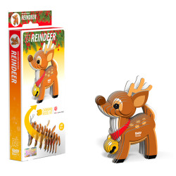 EUGY Reindeer No.54 3D Model Christmas Craft Kit