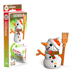 EUGY Snowman No.56 3D Model Christmas Craft Kit
